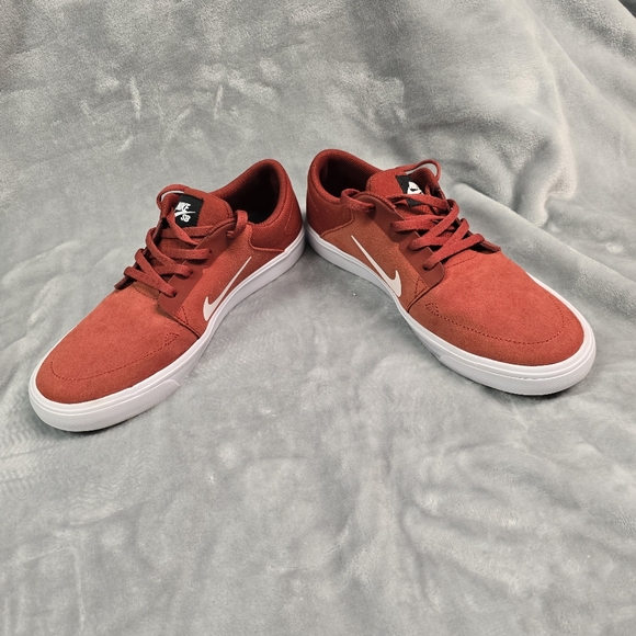 Nike SB Portmore Men's Size 8 Red Leisure Shoes 725027-602 - Picture 7 of 8